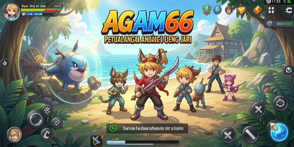 Tampilan gameplay AGAM66 yang epik dan penuh aksi Anime.