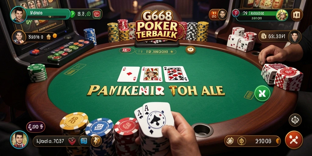 Screenshot utama G668 menampilkan pengalaman bermain Poker yang seru.