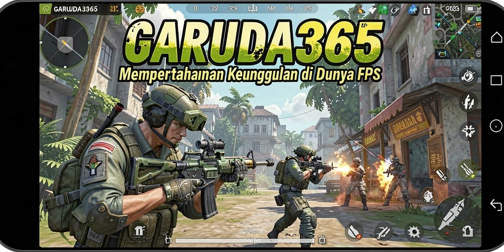 Tampilan seru dari pertempuran intens dalam GARUDA365.