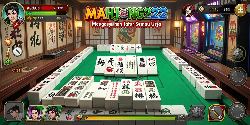 Tangkapan layar utama gameplay MAHJONG222 yang seru dan menyenangkan.
