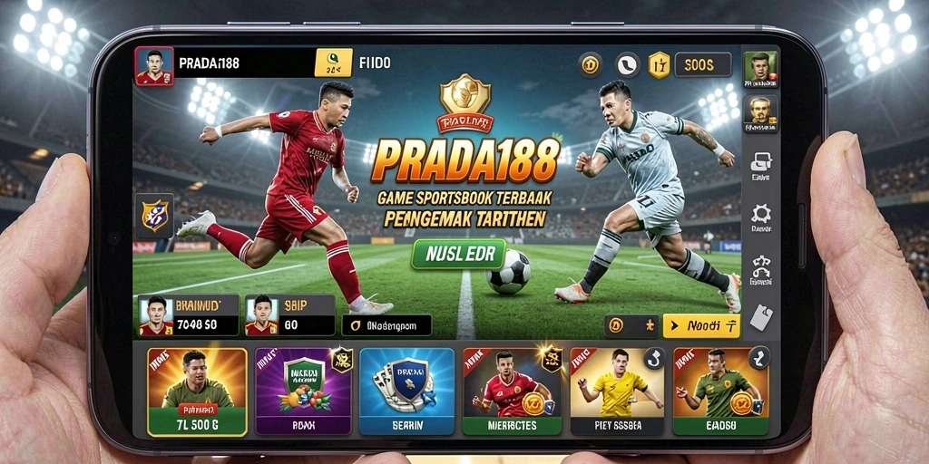 Screenshot utama PRADA188 menampilkan tampilan taruhan olahraga yang menarik.