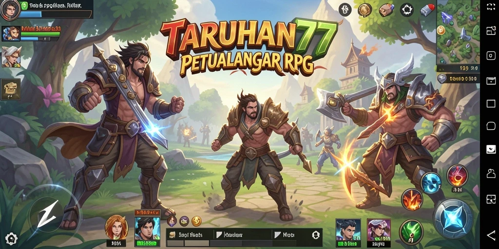 Screenshot TARUHAN77 menampilkan aksi seru dalam petualangan RPG.
