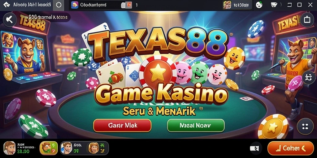 Tampilan gameplay seru dan menantang di TEXAS88.